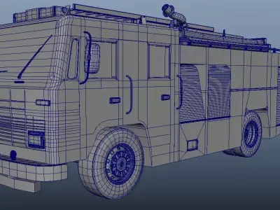 Fire Truck 3d Model 3D model