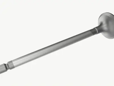 Internal combustion engine valve 3D model