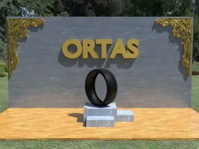 ORTAS TIRE NO 13 GAME READY Low-poly 3D model