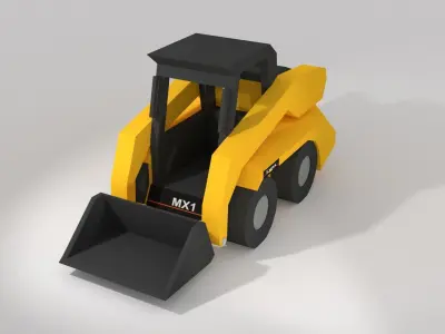 Low Poly Construction Pack Free low-poly 3D model