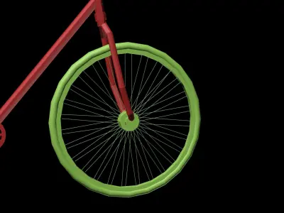 Bicycle Low-Poly Low-poly 3D model