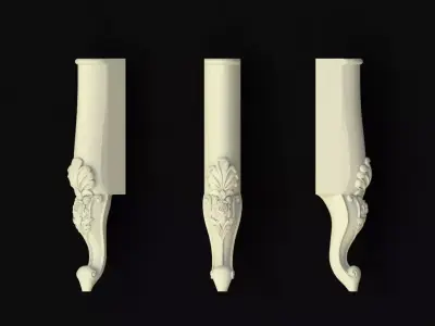 leg High quality 3d models for processing on a cnc machine 3D model 33