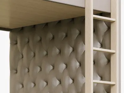 Restoration Hardware Chesterfield Full-Over-Full Bunk Bed 3D model