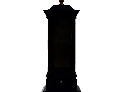 Elegant Antique Grandfather Clock 3D Model Low-poly 3D model