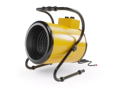 Electric Industrial Space Heater Workshop Warmer Air Heater Low-poly 3D model