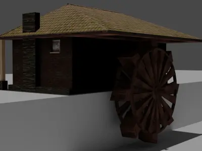 Water mill Free 3D model purchase