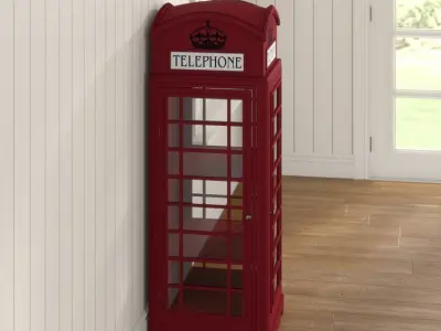 Display Cabinet London Telephone 3D model