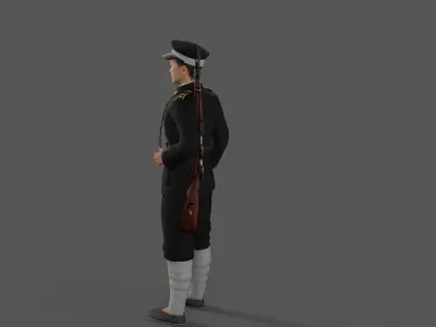 policemen Low-poly 3D model