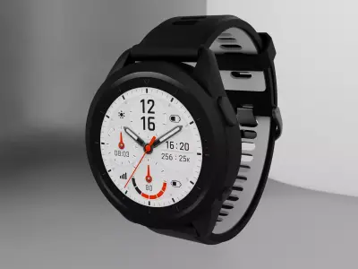 Modern Smartwatch 3D Model - Sports Edition with Dual 3D model