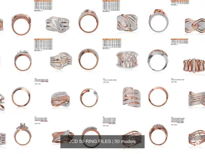 JCD 50 RING FILES 3D Model Pack