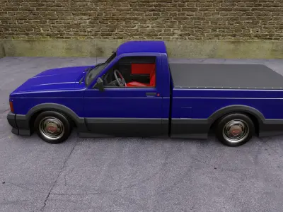 GMC syclone Low-poly 3D model