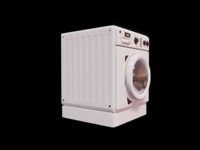 washing machine - gameready asset  Low-poly 3D model