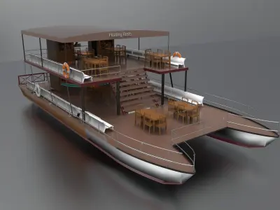 Floating Resto 3D model