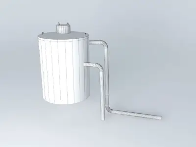 Cistern metal water tank Free 3D model