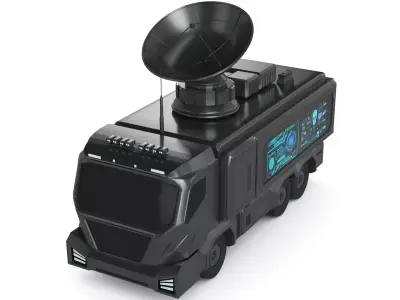 Mobile Command Center 3D model 2
