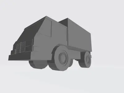 Free Low poly truck  Free 3D model