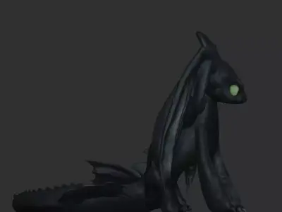 Toothless from how to train your dragon 3D print model