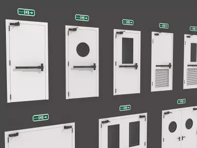 Industrial Doors 3D model