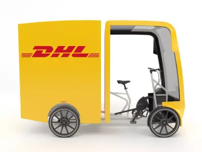 DHL Cargo bike 3D model purchase