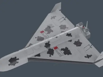 HESA Shahed 136 Low-poly 3D model