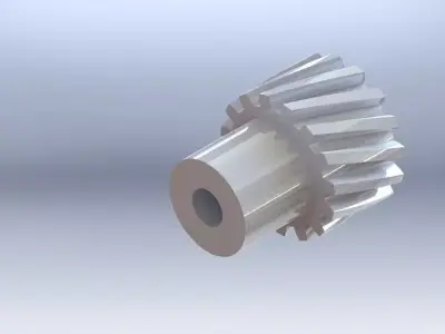 Helical Gear Free 3D model by surajmal-1