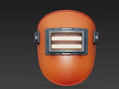 Stylized Cyber Engineer Mask 3D Model 3D Model Low-poly 3D model