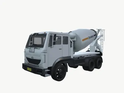 Mobile Concrete Mixer Truck 3D model