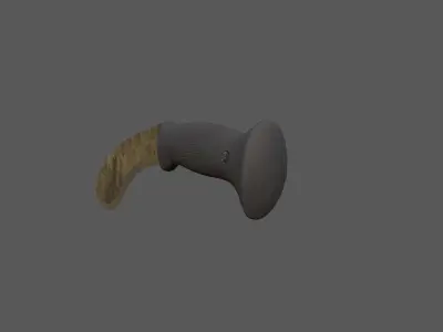 Machete knife Low-poly 3D model