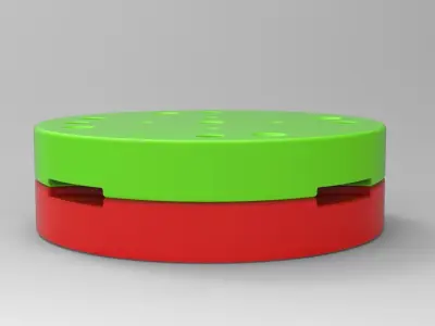 Mold for diecast military truck tire 6 Scale 1 to 25 3D print model