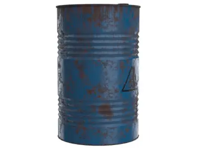 Barrel 1 Lowpoly oil Low-poly 3D model
