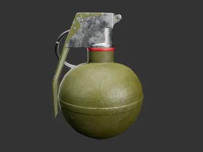 M33 Frag Grenade Low-poly 3D model