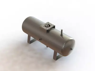 Tanque de Ar SMC VBAT38A1 RV Air Tank 3D model