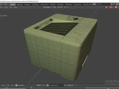 Photocopy machine  Low-poly 3D model purchase