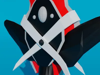 Pack - Stylized Anime Sword melee weapon game ready Low-poly 3D model