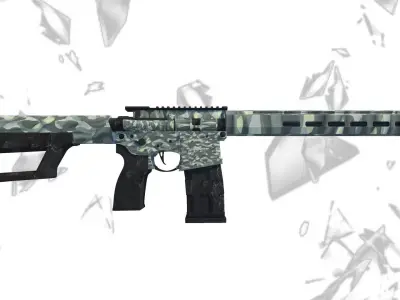 SIGM400 TREAD Rifle Low-poly 3D model