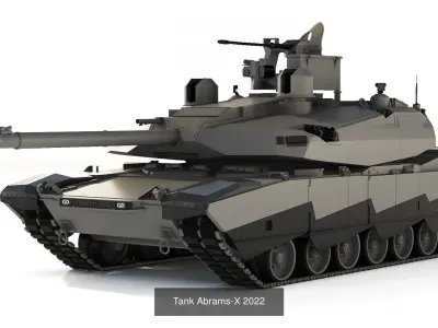 Collection of modern models of main battle tanks 3D Model Pack