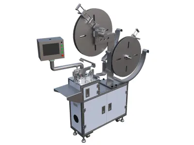 Automatic four-piece cutting machine 3D model