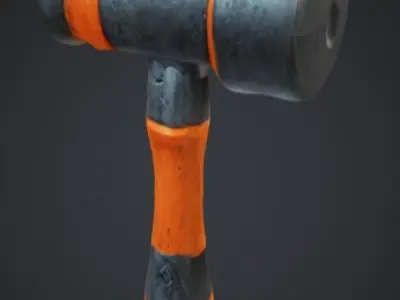 Stylized Hammer 3D Model 3D model