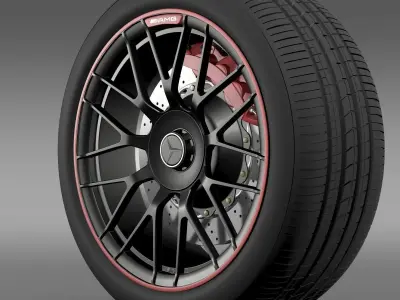 Mercedes AMG C 63 S Edition wheel 3D model