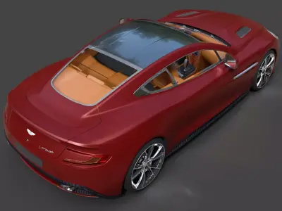 Aston Martin AM 310 Vanquish  - High-Poly 3D Model 3D model