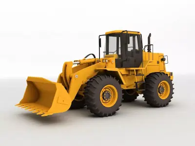 Wheel Loader 3D model 11