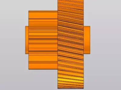Kitchen Appliance Plastic Gear - Replacement Part 3D model