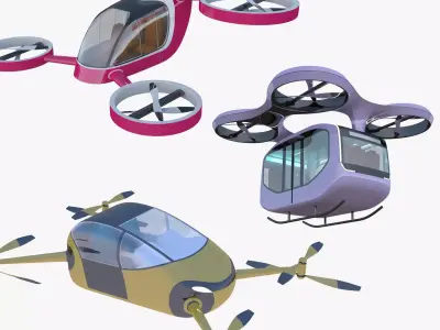 Passenger drones big collection 