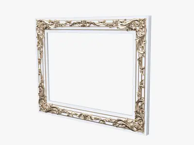 Frames for pictures classical and baroque style 3d model 3D model