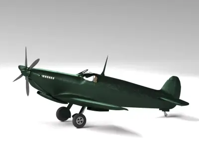 Spitfire plane 3D model