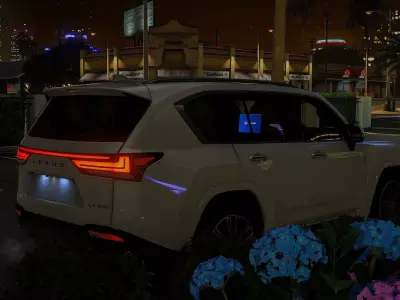 Lexus LX600 BB 2025 Realistic Game Ready SUV 3D Model FBX PBR 3D model