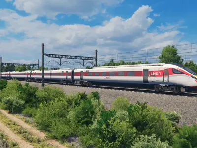British Rail Class 800 - LNER Livery Low-poly 3D model