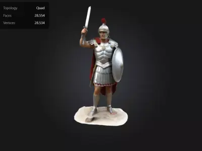 rome soldier 3D print model