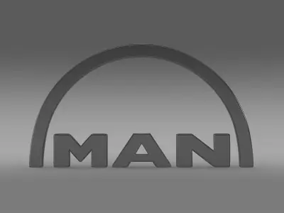 man logo 3D model from CGTrader