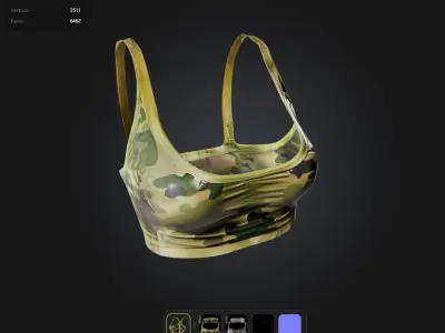Military Top PBR 4k  Low-poly 3D model